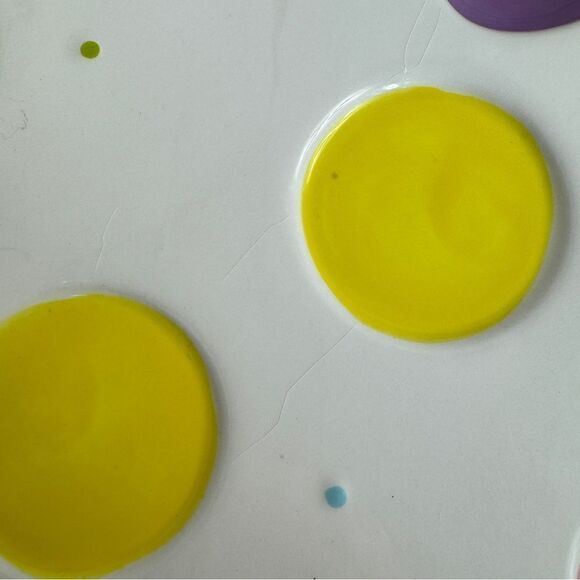 Pier 1 Pastel Deviled Eggs Easter Ceramic Platter Multicolor 11 Inch Round - Picture 10 of 13